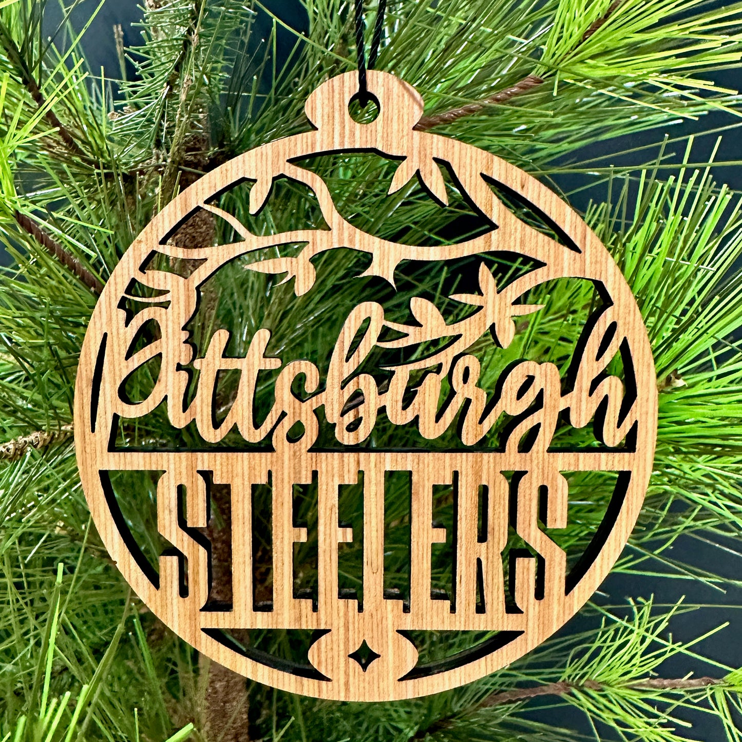 Pittsburgh Steelers Wood Ornament