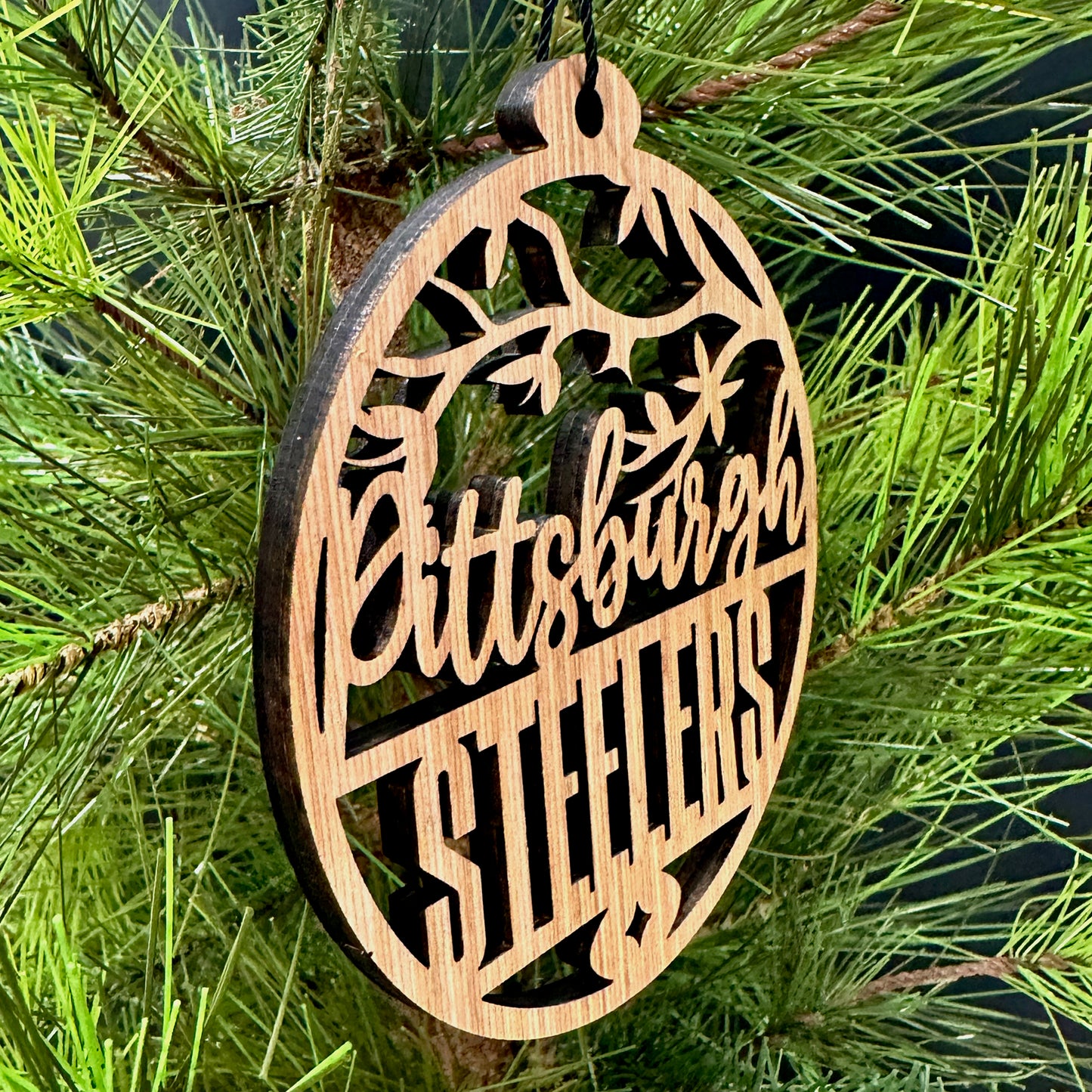 Pittsburgh Steelers Wood Ornament