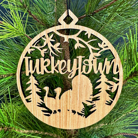 Turkeytown, PA Wood Ornament