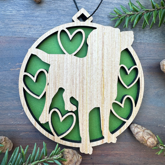 Labrador Wood Ornament - 7 Colors - 2 Sizes