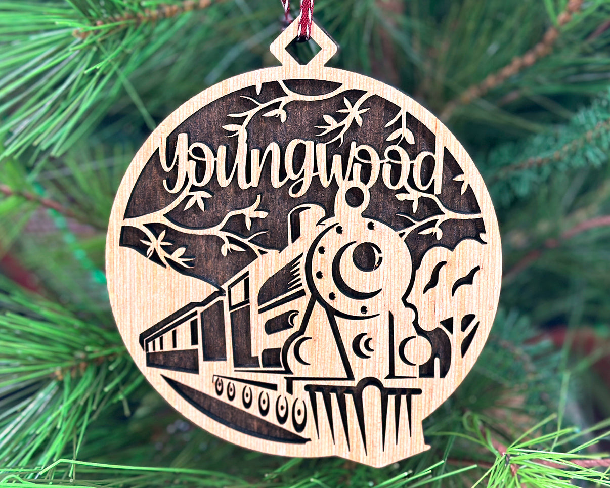 Rustic Youngwood, PA Wood Ornament Trees To Home