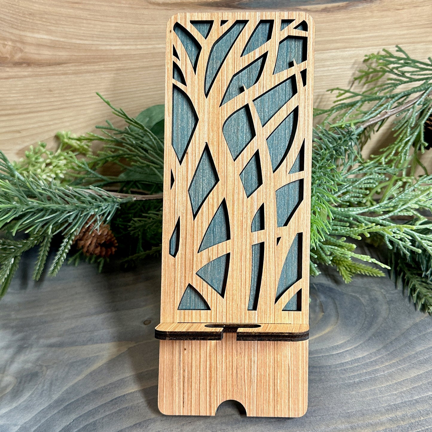 Wood Phone Stand and Decor - Bamboo