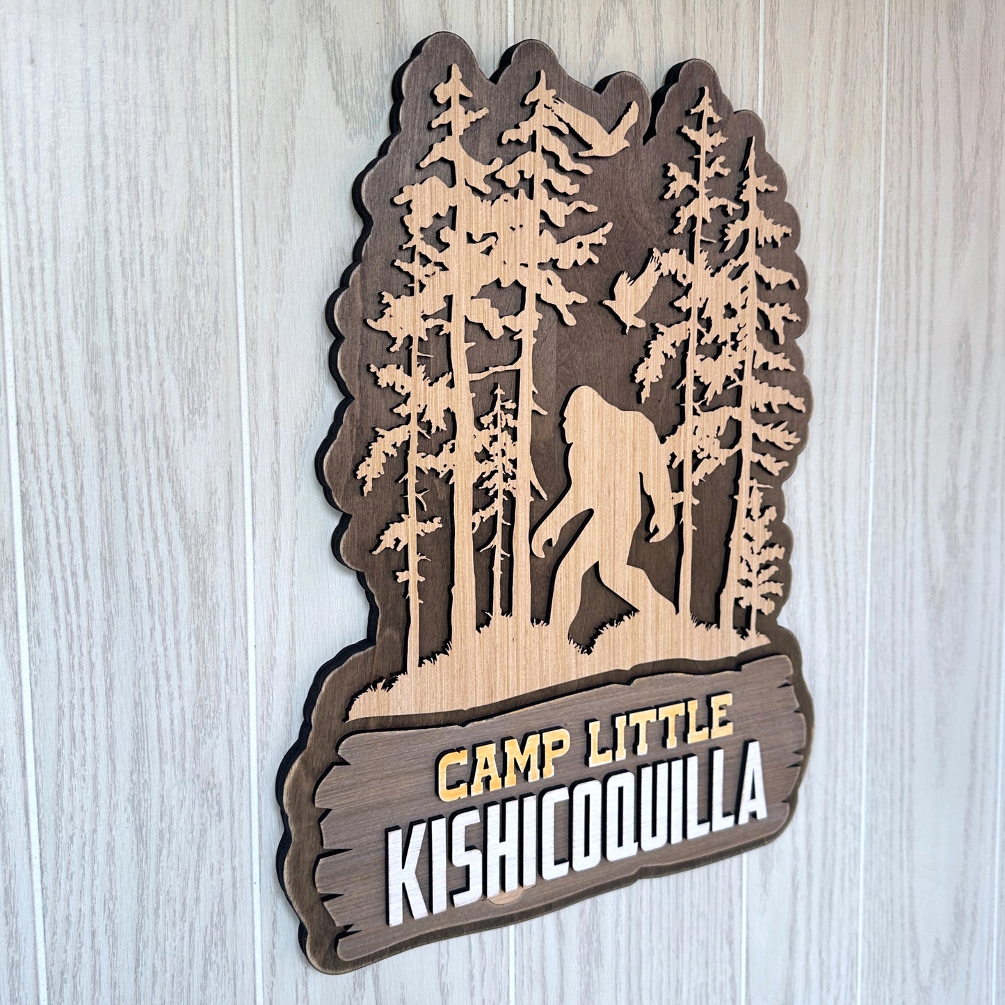Personalized Rustic Bigfoot Interior Sign