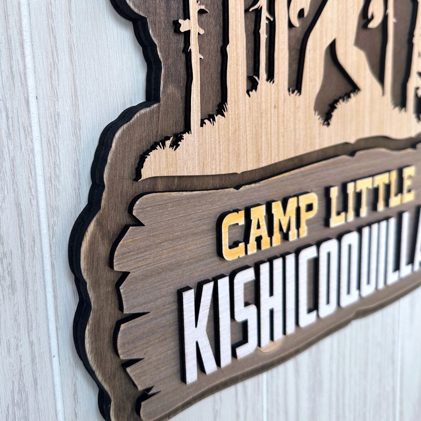 Personalized Rustic Bigfoot Interior Sign