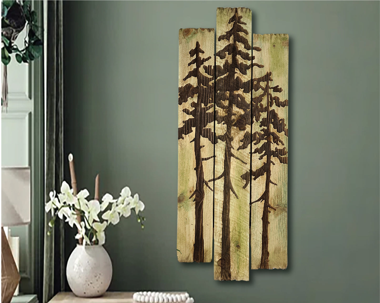 Extra Large Pine Rustic Wall Art