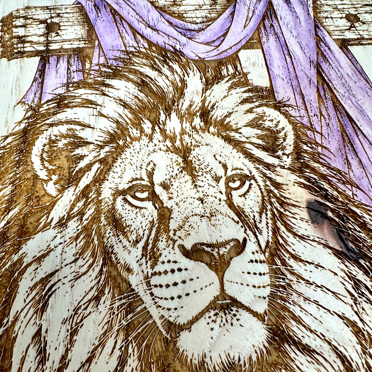Lion and Lamb – Christian Cross