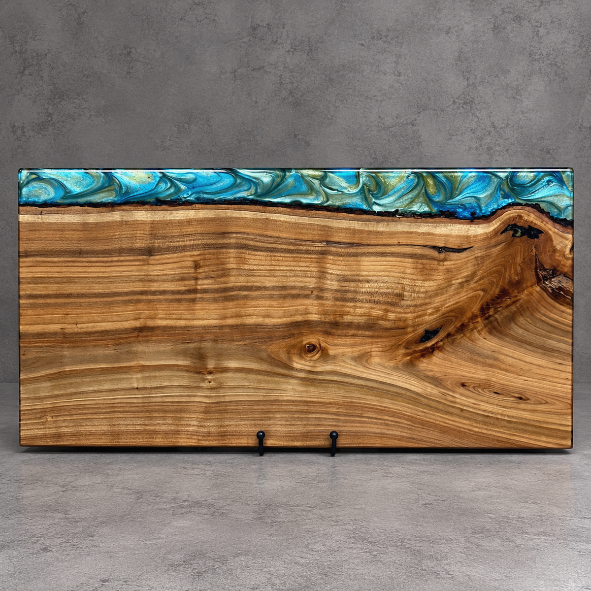 Coastal Current – Handcrafted Wood & Epoxy Art